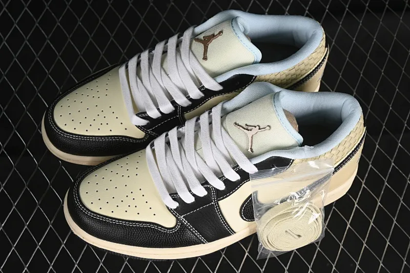 All categories Air Jordan Jordan series basketball shoes Air Jordan 1 Low Air Jordan 1 Low "Coconut Milk Black" AJ1 Joe 1 island style low-top cultural basketball shoes HQ3437-101
